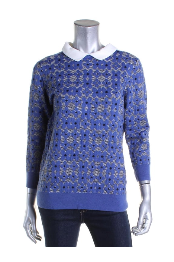 Womens Pullover Floral Print Pullover Sweater