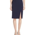 thumbnail image 1 of Finity Womens Slit Pencil Skirt, Blue, 12, 1 of 2