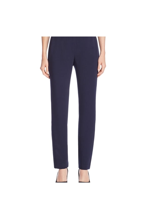 Womens Straight Leg Casual Trouser Pants, Blue, 8 Regular