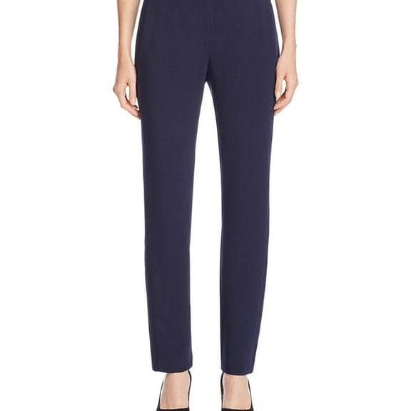 Finity Womens Straight Leg Casual Trouser Pants, Blue, 8 Regular