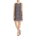 thumbnail image 1 of Finity Womens Polka Dot Shift Dress, Black, 8, 1 of 2