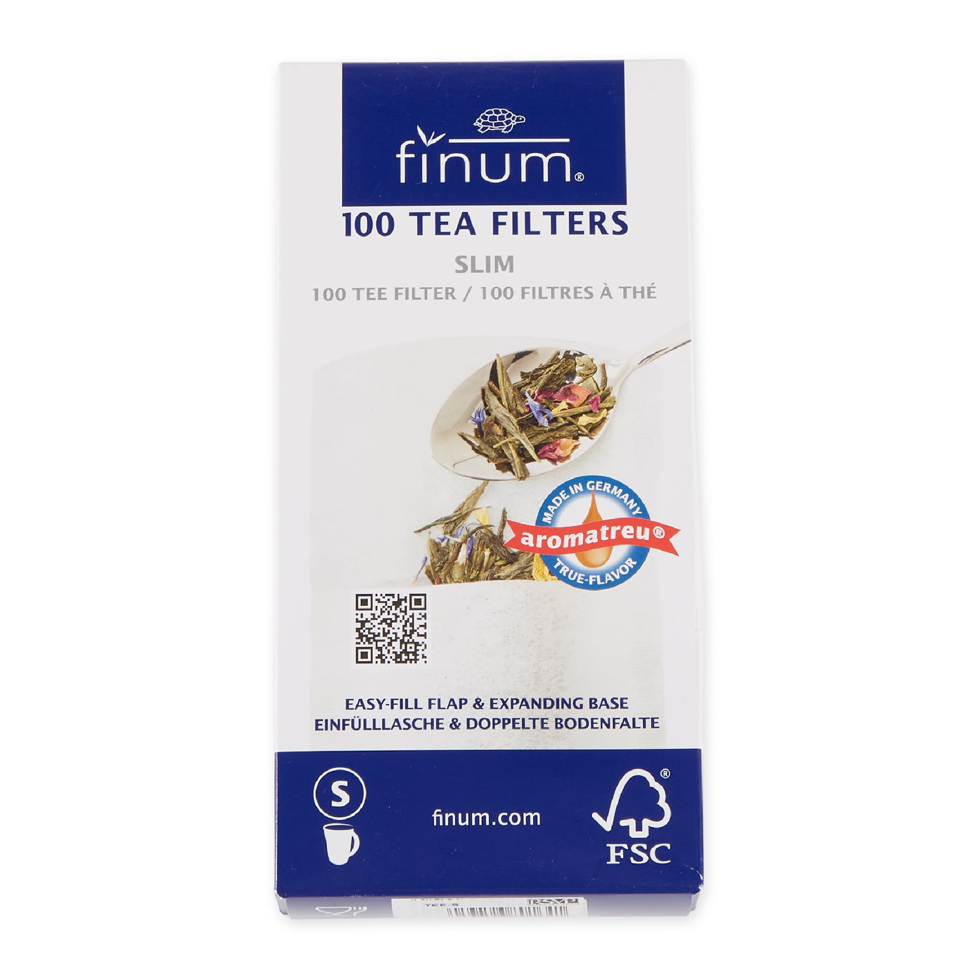 Finium Collection Loose Leaf Tea Filter Bags (Small, 100 Count