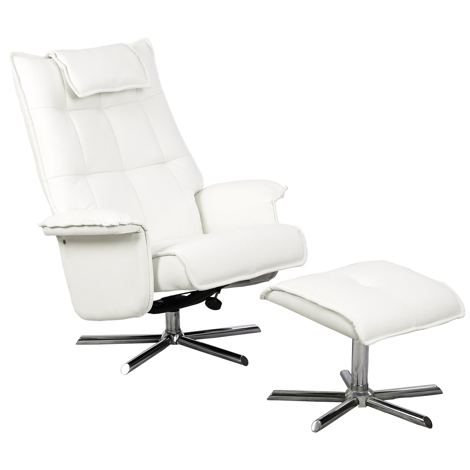 Finkelstein manual swivel recliner with ottoman deals