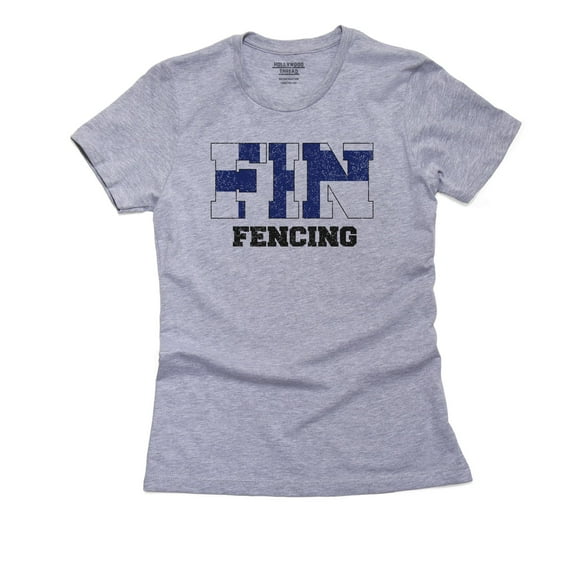 Finland Fencing - Olympic Games - Rio - Flag Women's Cotton Grey T-Shirt