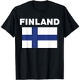 thumbnail image 1 of Finland Finnish Flag Heritage T-Shirt, 1 of 4