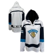 Finland Hockey Embroidered Lace Hoodie