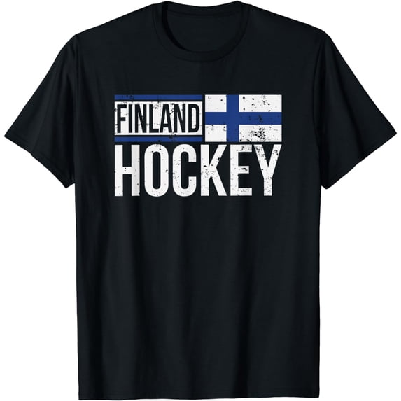 Finland Hockey Finnish Suomi Flag Supporter Fan Gift T-Shirt