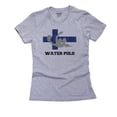 thumbnail image 1 of Finland Olympic - Water Polo - Flag - Silhouette Women's Cotton Grey T-Shirt, 1 of 2