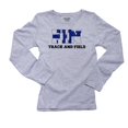thumbnail image 1 of Finland Track and Field - Olympic Games - Rio - Flag Women's Long Sleeve Grey T-Shirt, 1 of 2