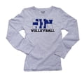 thumbnail image 1 of Finland Volleyball - Olympic Games - Rio - Flag Women's Long Sleeve Grey T-Shirt, 1 of 2