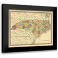 thumbnail image 1 of Finley 14x12 Black Modern Framed Museum Art Print Titled - North Carolina - Finley 1831, 1 of 5