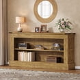 thumbnail image 1 of Finmind 63-inch Long Console Table for Entryway, Narrow Long Entry Table with Shelf, Brown, 1 of 8