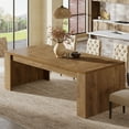 thumbnail image 1 of Finmind 70.86-Inch Rectangular Dining Table for 6-8, Farmhouse Wooden Kitchen Table, 1 of 5