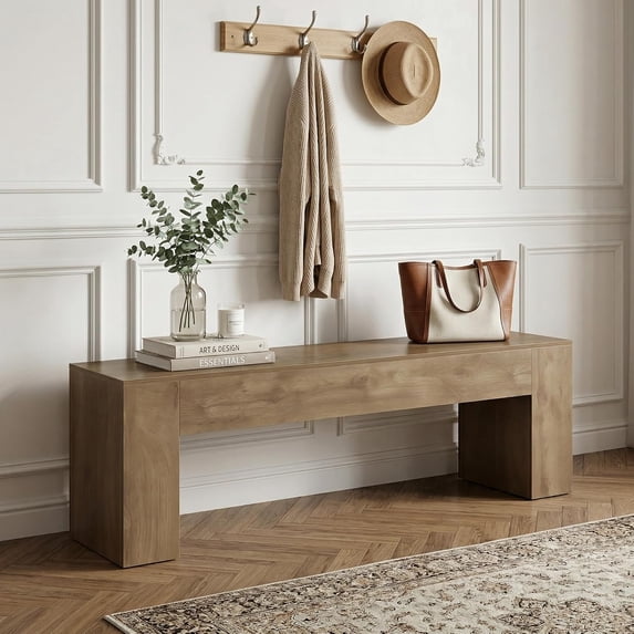 Rustic Bench Design Finmind Rustic Brown 70.8