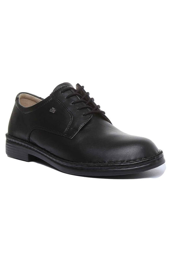 Milano Men's Lace Up Comfort Shoes In Black Size 7.5