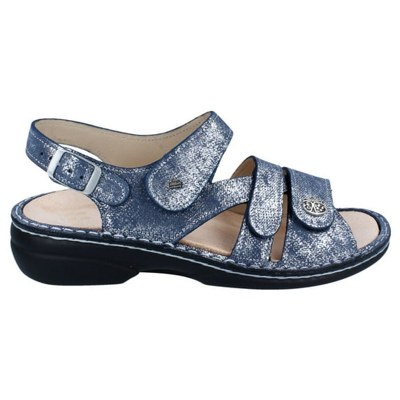 Finn Comfort Womens Gomera Leather Synthetic Sandals