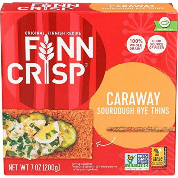 Finn Crisp Crispbread Caraway 7 oz Pack of 2