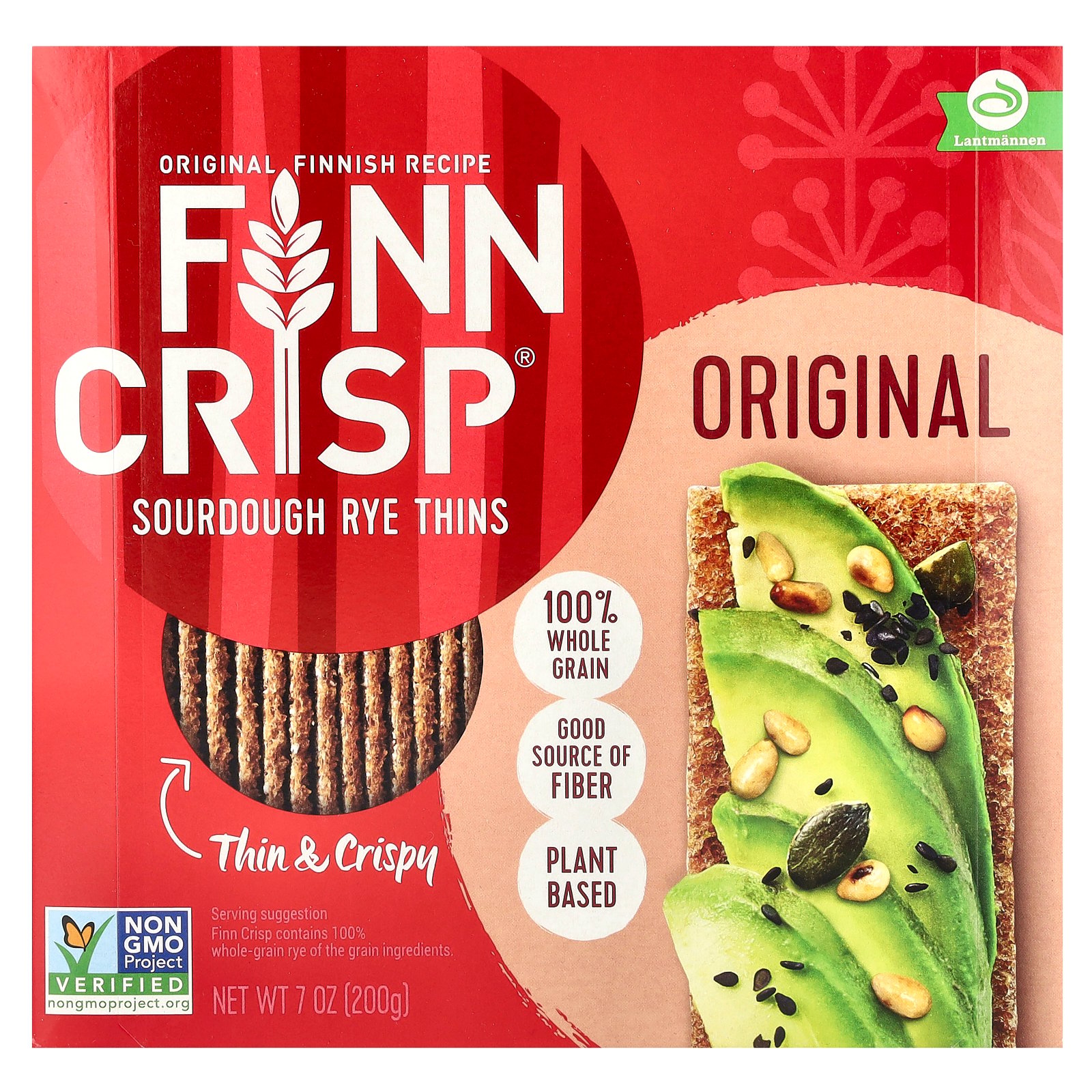 Finn Crisp - Thin Sourdough Rye Crispbread - Original - 200g