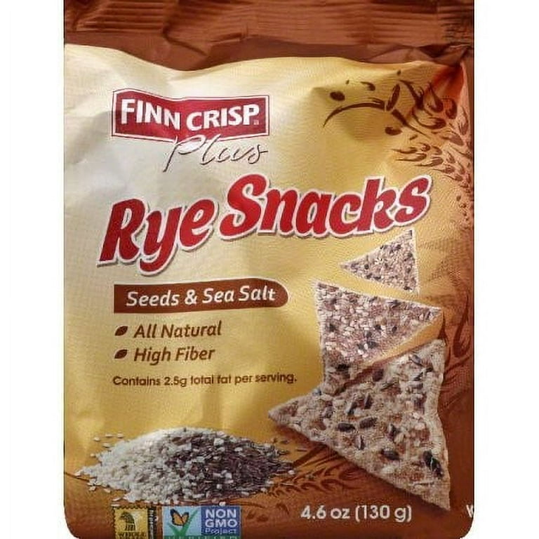 Finn Crisp Rye Snacks Seeds And Sea Salt 4.6 Ounce | 