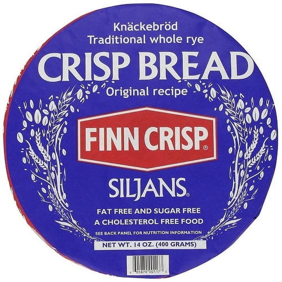 Finn Crisp Siljans Traditional Whole Rye Crisp Bread, 14 Ounce