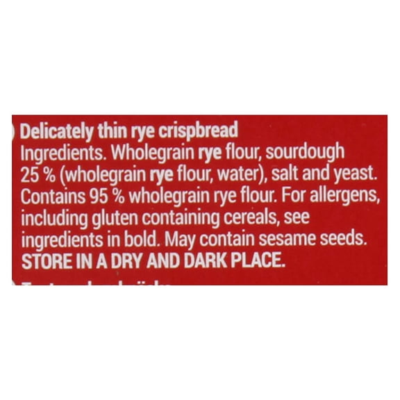 Finn Crisp - Thin Sourdough Rye Crispbread - Original - 200g