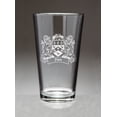 thumbnail image 1 of Finn Irish Coat of Arms Lions Pint Glasses (Sand Etched), 1 of 2