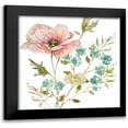 thumbnail image 1 of Finn, Livi 12x12 Black Modern Framed Museum Art Print Titled - Dainty Peaches and Cream I, 1 of 5
