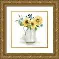thumbnail image 1 of Finn, Livi 12x12 Gold Ornate Wood Framed with Double Matting Museum Art Print Titled - Sunflower Day I, 1 of 4
