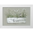 thumbnail image 1 of Finn, Livi 14x11 White Modern Wood Framed Museum Art Print Titled - Bouquet of Grace Bucket Home, 1 of 4