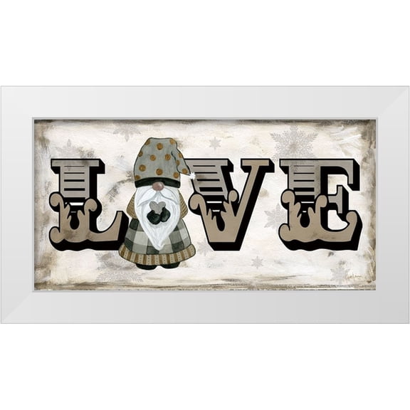 Finn, Livi 14x9 White Modern Wood Framed Museum Art Print Titled - Winter Wonderland Friends Love