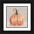 thumbnail image 1 of Finn, Livi 26x26 Black Ornate Wood Framed with Double Matting Museum Art Print Titled - Grateful Pumpkin, 1 of 4
