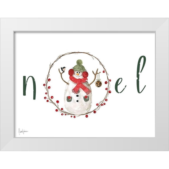 Finn, Livi 32x25 White Modern Wood Framed Museum Art Print Titled - Farmhouse Christmas Noel