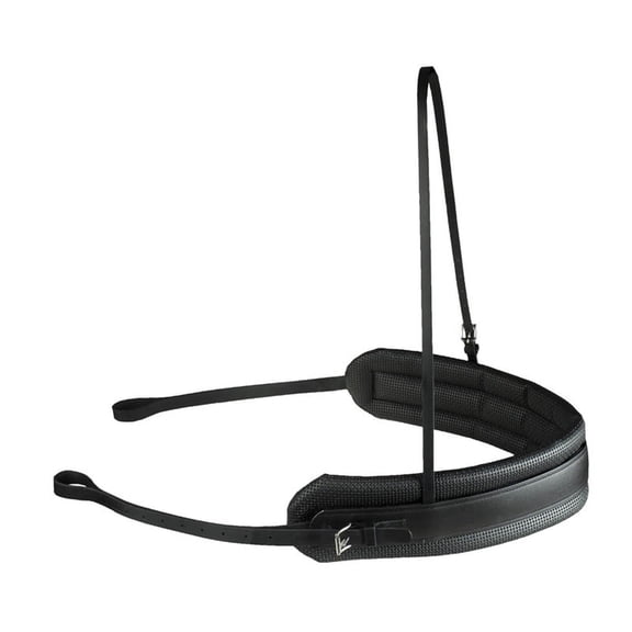 Finn Tack Synthetic Training Breast Collar With Detachable Pvc Padding Black L