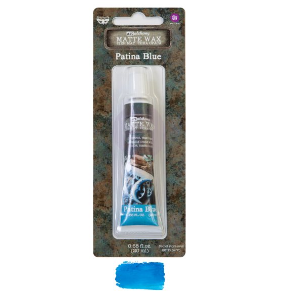 Finnabair Art Alchemy Matte Wax .68 Fluid Ounce-Patina Blue