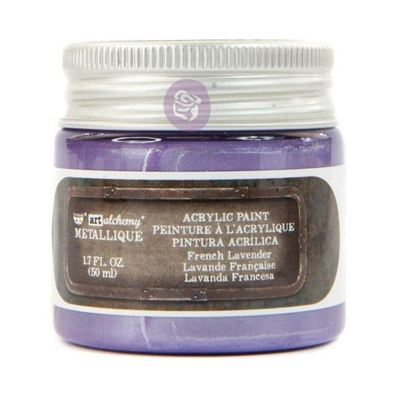 Finnabair Art Alchemy Metallique Acrylic Paint 1.7oz-French Lavender