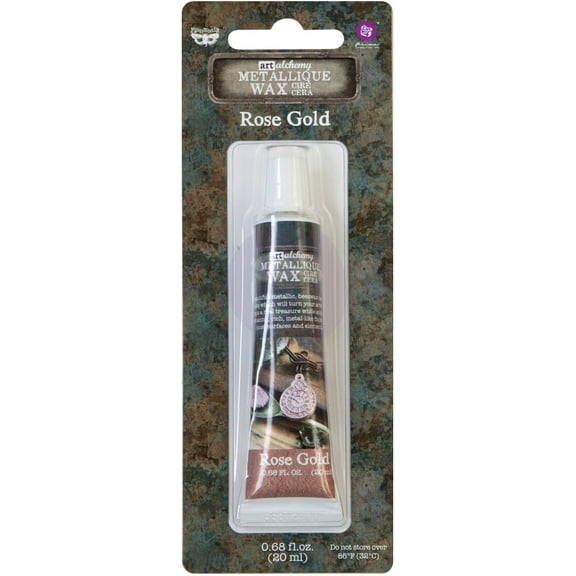 Finnabair Art Alchemy Metallique Wax .68 Fluid Ounce-Rose Gold