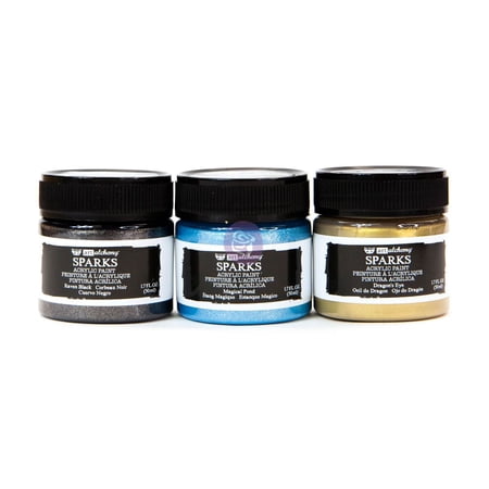 Prima Marketing Inc Art Alchemy-Sparks Masquerade 1.7Oz 50 Ml Bottle Set Of 3 Upc 655350965419