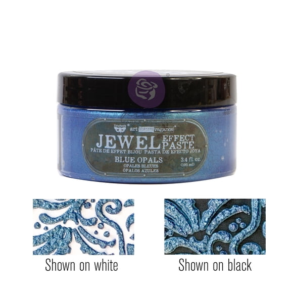 Finnabair Art Extravagance Jewel Texture Paste 100ml Jar-Blue Opals