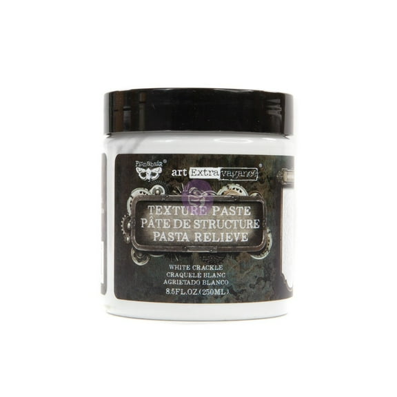 Finnabair Art Extravagance Texture Paste 8.5oz-White Crackle