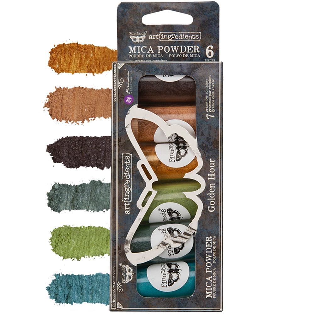 Finnabair Art Ingredients Mica Powder Set 7g 6/Pkg-Golden Hour