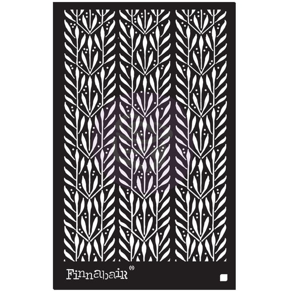Finnabair Stencil 6"X9"-Laurels