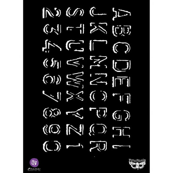 Finnabair Stencil, 7" x 9"