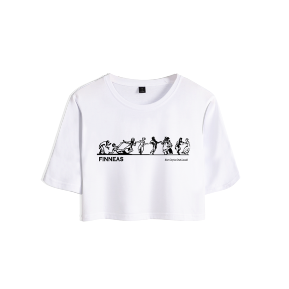 Finneas Merch For Cryin' Out Loud! Logo Crop Top Baby T-shirt Shorts Suits T Shirt Women Girls Short Sleeve Tees