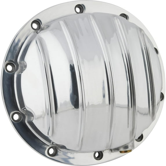 Finned Pol Alum Rearend Differential Cover, GM 8-1/2 Inch 10 Bolt