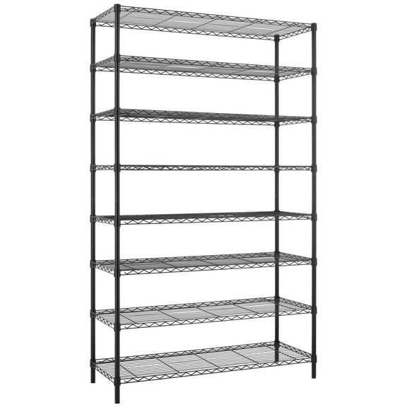 Finnhomy 4000LBS 8-Tier Wire Shelving Unit Adjustable Steel Wire Rack, 18x48x80.2 inches with 8 Shelves Metal Rack