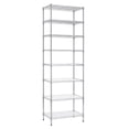 thumbnail image 1 of Finnhomy 8-Tier Steel Wire Shelving Unit, Adjustable, 8 Shelves, 23.3"W x 13.5"D x 72"H, with Leveling feet & Safety Device, NSF Certified, Silver, 1 of 7