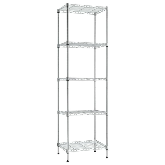 Finnhomy Heavy Duty 5-Tier Wire Shelving Unit, 18"W x 18"D x 59"H Storage Rack