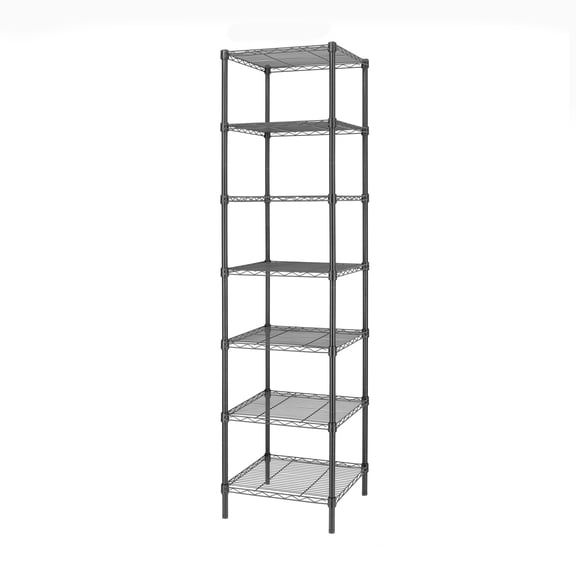 Finnhomy Heavy Duty 7-Tier Wire Shelving Unit, 18x18x72 Storage Rack