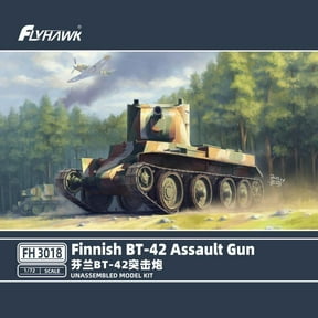 Finnish BT-42 Assault Gun UNASSEMBLED Model Kit Flyhawk FH3018 1/72 Scale