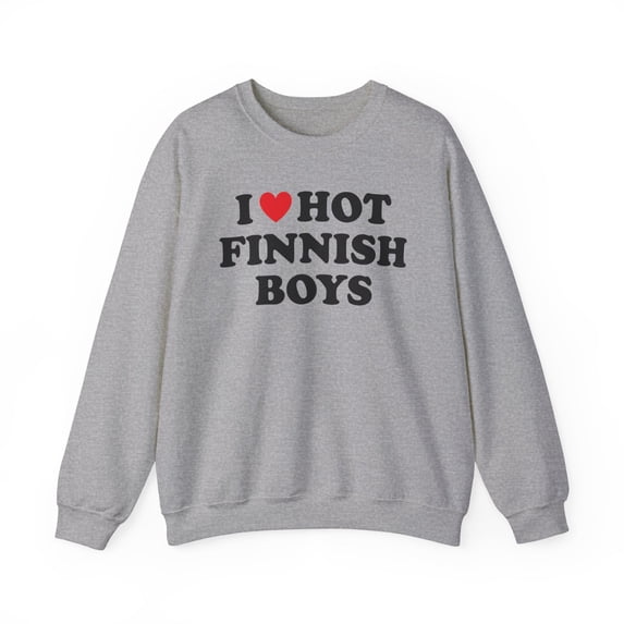 Finnish Finland Wife Girlfriend Husband Sweatshirt Gifts Crew Neck Shirt